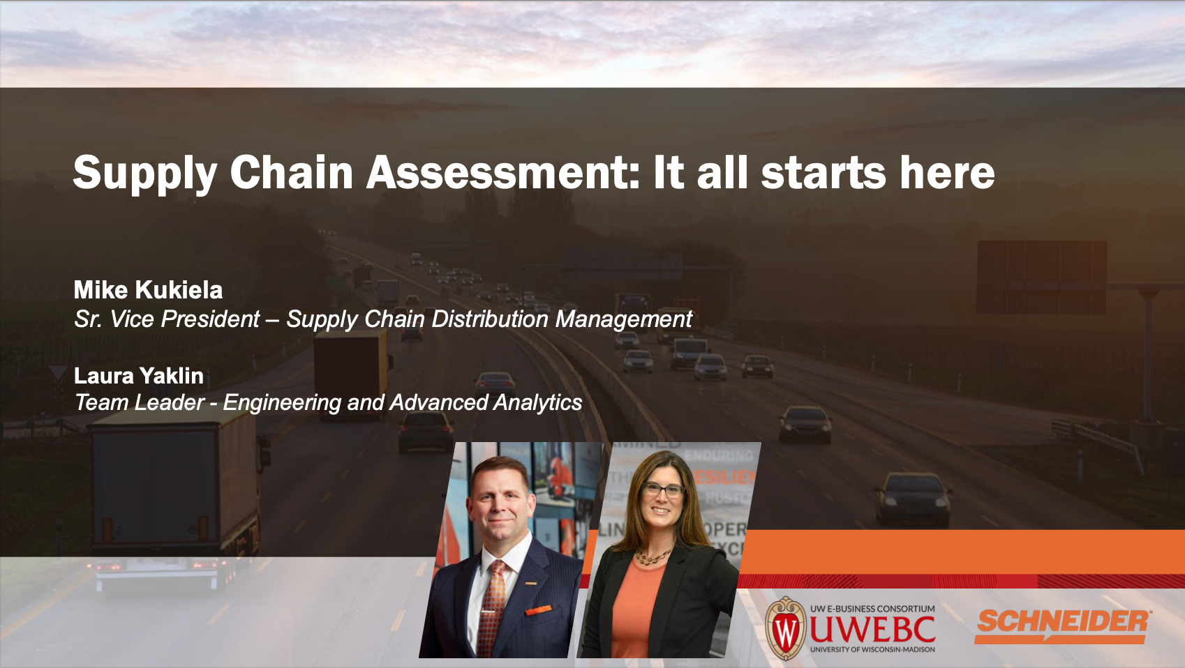 3. Schneider Presentation Slides: Supply Chain Assessment: It all starts here thumbnail